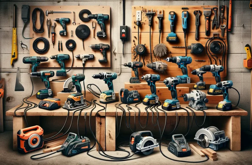 corded vs. cordless power tools