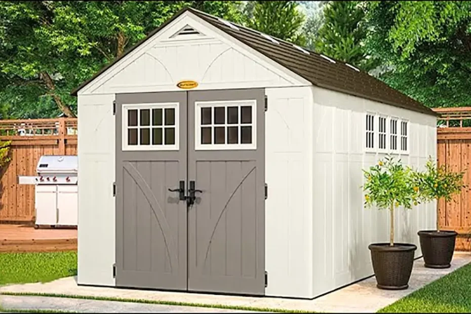 Suncast 8' x 10' Heavy-Duty Resin Tremont Storage Shed