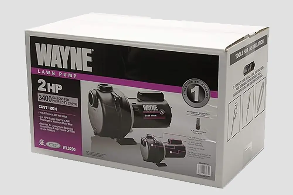 Wayne Horsepower, Green WLS200 2 HP Lawn Sprinkling Pump2