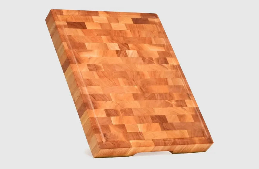 SHUMARU Mahogany End-Grain Wood Cutting Board